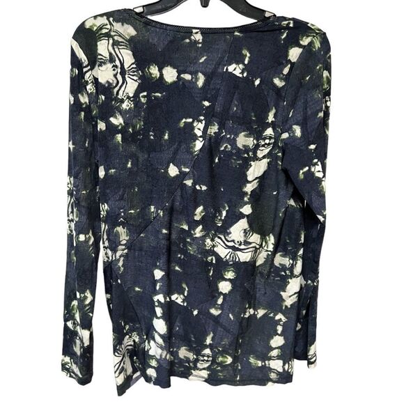 😊 3/$30 Vera Wang Simply Vera line Long sleeve top Front knot/flowy fabric Sz M - Picture 5 of 13